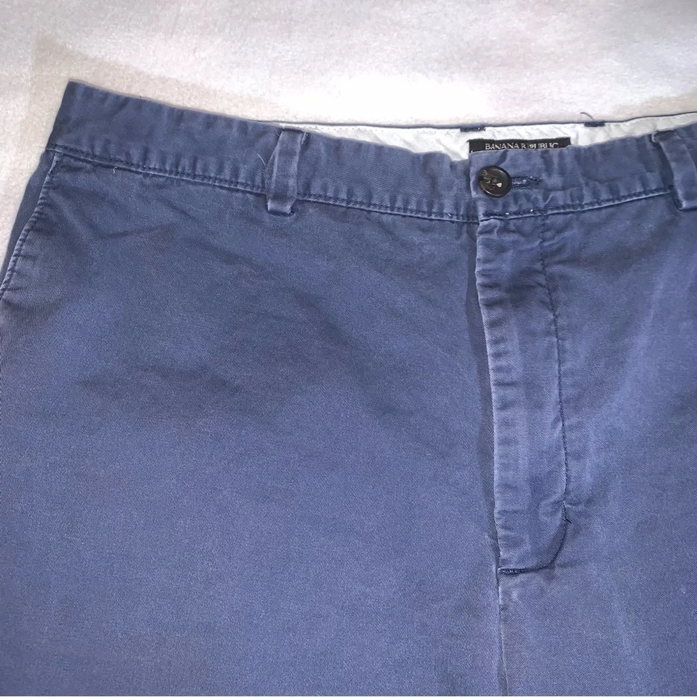 Banana Republic Shorts Mens 38 Emerson Chino Navy Blue 10